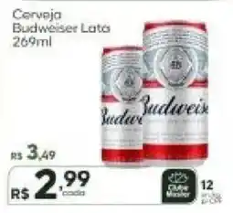 Master Supermercados Cerveja Budweiser Lata oferta