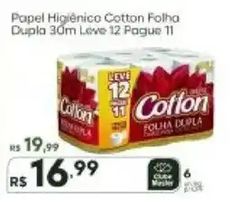 Master Supermercados Papel Higienico Cotton Folha Dupla oferta