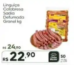 Master Supermercados Linguiça Calabresa Sadia Defumada Granel kg oferta