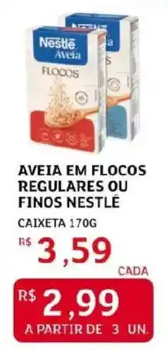 Aveia em flocos regulares ou finos nestle
