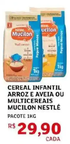 Assaí Atacadista cereal infantil arroz e aveia ou multicereais mucilon nestlé oferta