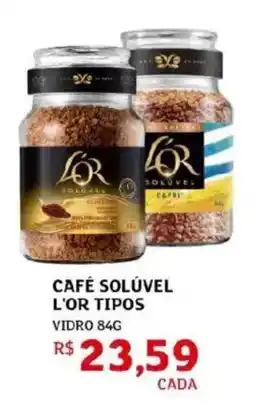 Assaí Atacadista Café solúvel l'or tipos oferta