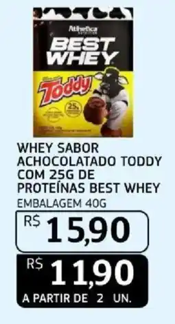 Assaí Atacadista Whey sabor achocolatado toddy oferta