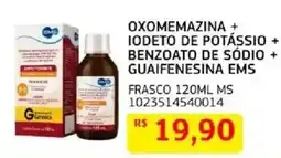 Assaí Atacadista oxomemazina + iodeto de potássio + benzoato de sódio + guaifenesina ems oferta