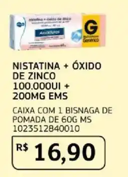 Assaí Atacadista Nistatina + óxido de zinco oferta