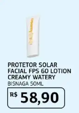 Assaí Atacadista Protetor solar facial fps 60 lotion creamy watery oferta