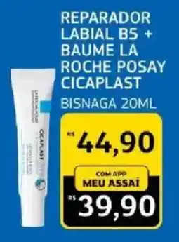 Assaí Atacadista reparador labial b5 + baume la roche posay cicaplast oferta