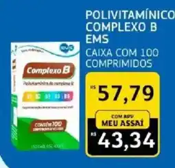 Assaí Atacadista Polivitamínico complexo b ems oferta