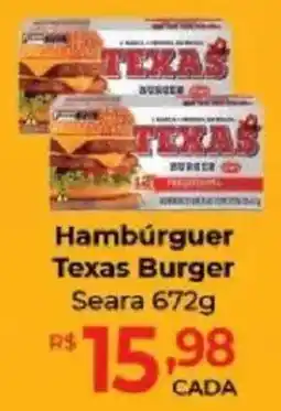 Supermercados Unidos Hambúrguer Texas Burger oferta