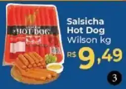 Supermercados Unidos Salsicha hot dog wilson oferta