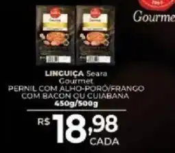 Supermercados Unidos Linguiça seara gourmet oferta