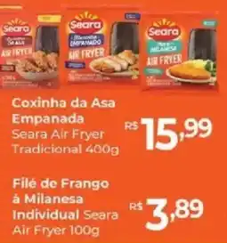 Supermercados Unidos Coxinha da Asa Empanada Seara Air Fryer Tradicional oferta