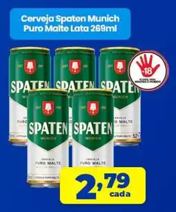 X Supermercados Cerveja Spaten Munich Puro Malte Lata oferta