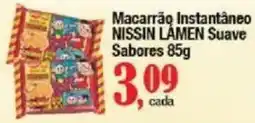 Supermercados Unidos Macarrão Instantâneo Nissin Lamen Suave oferta
