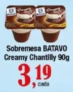 Supermercados Unidos Sobremesa batavo creamy chantilly oferta