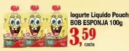 Supermercados Unidos logurte liquido pouch bob esponja oferta