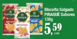 Supermercados Unidos Biscoito Salgado Piraquê Sabores oferta