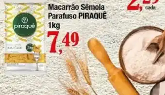 Supermercados Unidos Macarrão Sêmola Parafuso Piraquê oferta