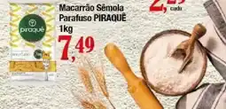 Supermercados Unidos Macarrão Sêmola Parafuso PIRAQUÊ oferta
