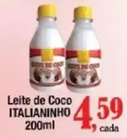 Supermercados Unidos Leite de Coco Italianinho oferta
