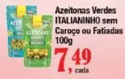 Supermercados Unidos Azeitonas Verdes Italianinho oferta