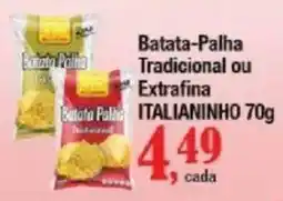 Supermercados Unidos Batata Palha Tradicional ou Extrafina Italianinho oferta