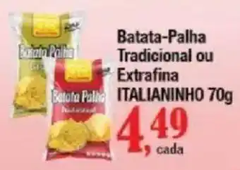 Supermercados Unidos Batata Palha Tradicional ou Extrafina Italianinho oferta