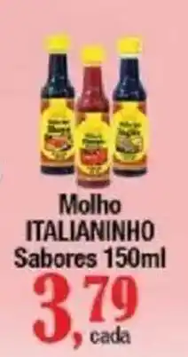 Supermercados Unidos Molho italianinho sabores oferta
