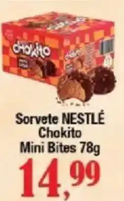 Supermercados Unidos Sorvete nestlé chokito mini bites oferta