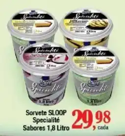 Supermercados Unidos Sorvete sloop specialité oferta