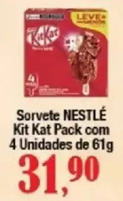 Supermercados Unidos Sorvete nestlé kit kat pack oferta