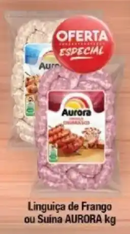 Supermercados Unidos Linguiça de frango ou suína aurora oferta