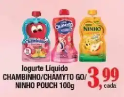 Supermercados Unidos Iogurte liquido chambinho/chamyto go/ninho pouch oferta