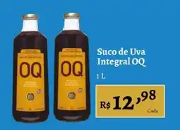 Novo Atacarejo Suco de Uva Integral OQ oferta