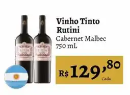 Novo Atacarejo Vinho Tinto Rutini oferta