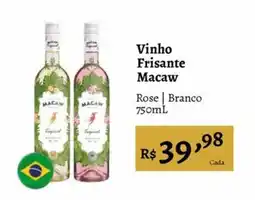 Novo Atacarejo Vinho Frisante Macaw oferta