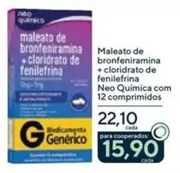 Drogaria Coop Maleato de bronfeniramina + cloridrato de fenilefrina oferta