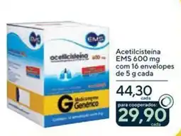 Drogaria Coop Acetilcisteína ems 600 mg oferta