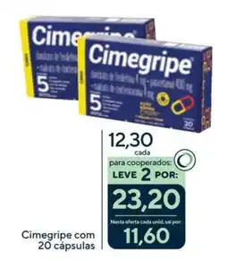 Drogaria Coop Cimegripe com 20 cápsulas oferta