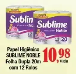 Supermercados Unidos Papel Higiênico Sublime Noble oferta