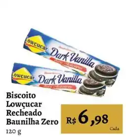 Novo Atacarejo Biscoito Lowcucar Recheado Baunilha Zero oferta