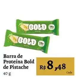 Novo Atacarejo Barra de Proteína Bold de Pistache oferta