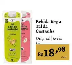 Novo Atacarejo Bebida Vega Tal da Castanha Original | Aveia oferta
