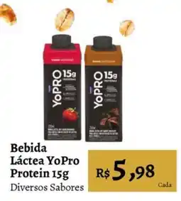 Novo Atacarejo Bebida Láctea YoPro Protein 15g Diversos Sabores oferta