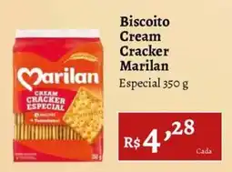 Novo Atacarejo Biscoito cream cracker marilan especial oferta