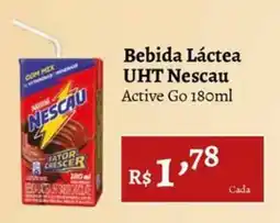 Novo Atacarejo Bebida Láctea UHT Nescau Active Go oferta