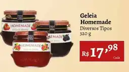 Novo Atacarejo Geleia Homemade Diversos Tipos oferta