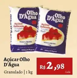 Novo Atacarejo Açúcar Olho D'Água Granulado oferta