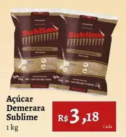 Novo Atacarejo Açúcar Demerara Sublime oferta