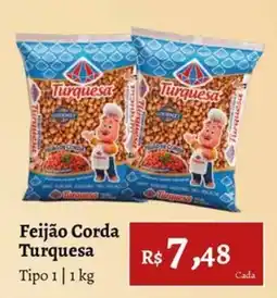 Novo Atacarejo Feijão Corda Turquesa oferta